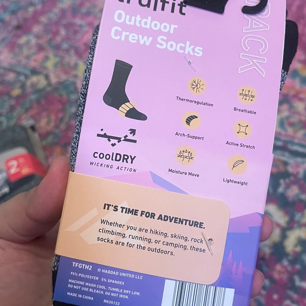 Tru|fit Outdoor Crew Socks -2pack